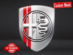 Alfa Romeo Badges Auto Sport Élégants Haute Qualité